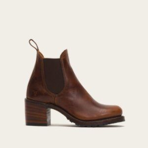 Frye Brown Leather Ankle Boots